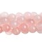 Earth's Jewel Semi-Precious 8mm Rose Quartz Natural Round Strung Bead